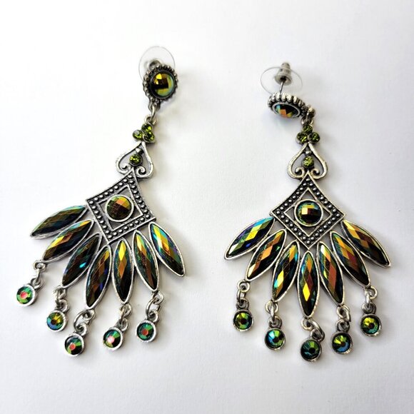 Multicolored Dangle Earrings - Picture 2 of 4